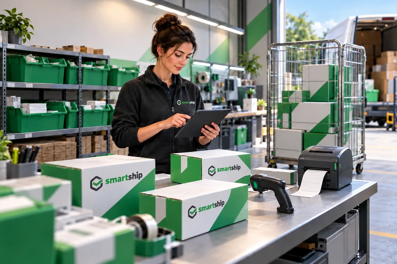 SmartShip specialist preparing Amazon FBM marketplace orders