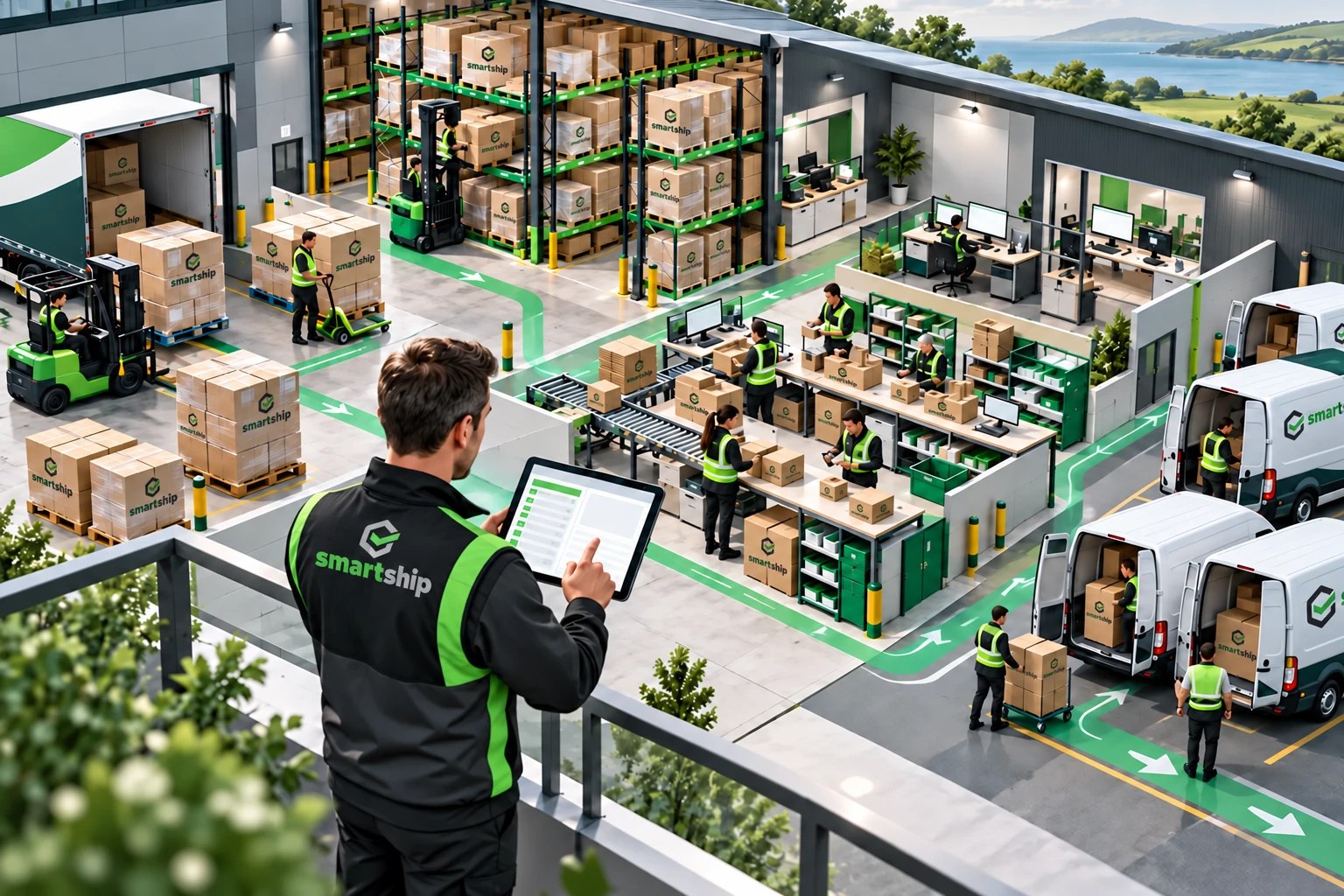 SmartShip 3PL warehouse specialist managing inventory and ecommerce orders